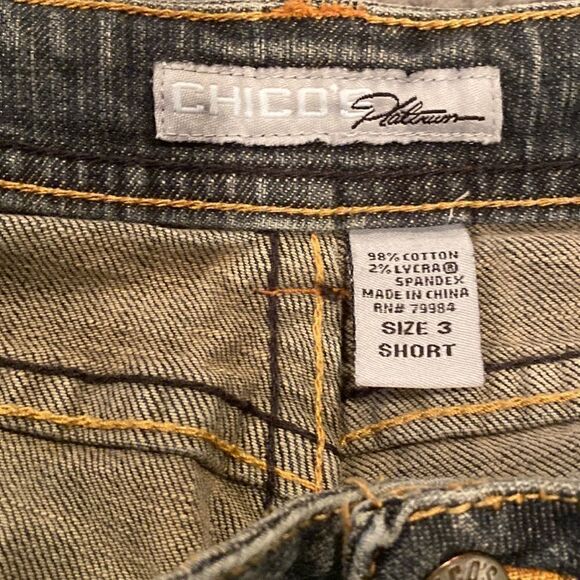 Chico’s Jeans Size 16 Short Chico’s Size 3 Short - Picture 7 of 10